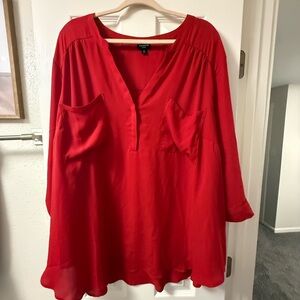 Torrid Harper 3/4 sleeve blouse